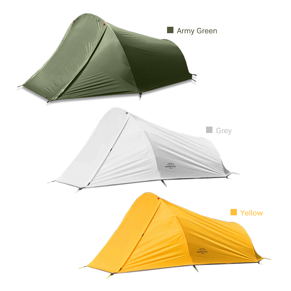 Cheap Goat Tents Ultralight Dual Layer Waterproof Sleeping Bag Tent 2 Person Outdoor Camping Tent Aluminum Pole Tourist Tent Hiking Backpack Tent   